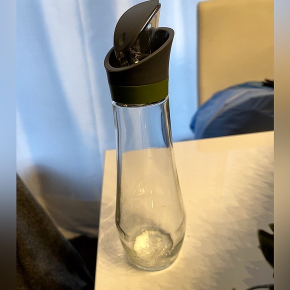 Glass salad dressing bottle - new - 10oz - Picture 1 of 2